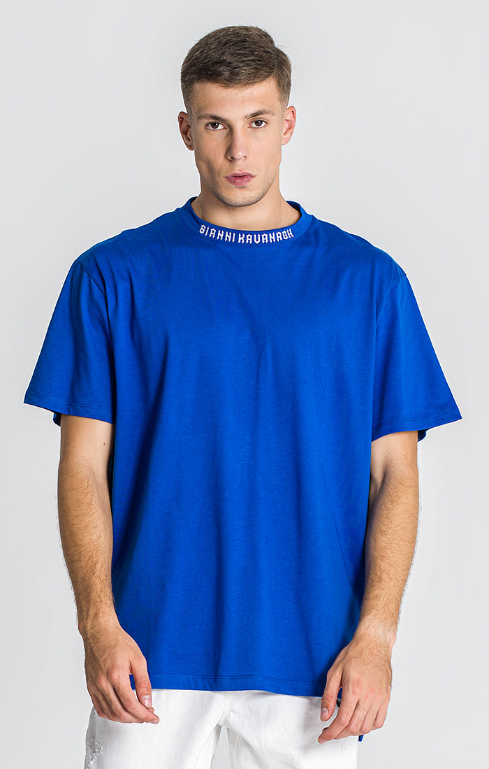 T-Shirt Disorder Bordada Azul