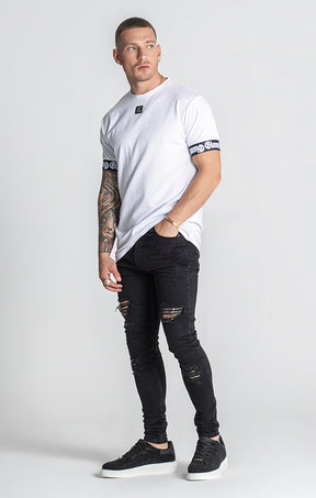 White Nostalgia Elastic Tee