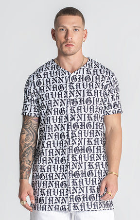 White Message Baseball Shirt