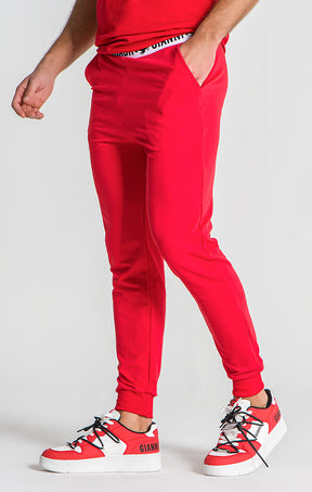 Red Drift Joggers