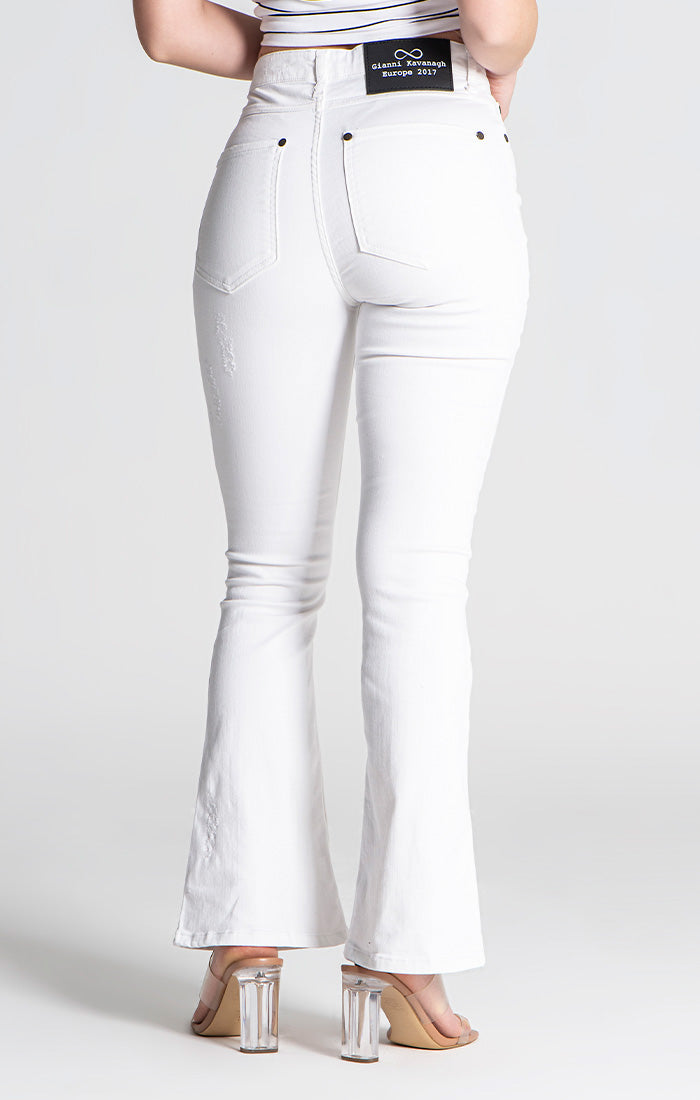 White Restart Jeans