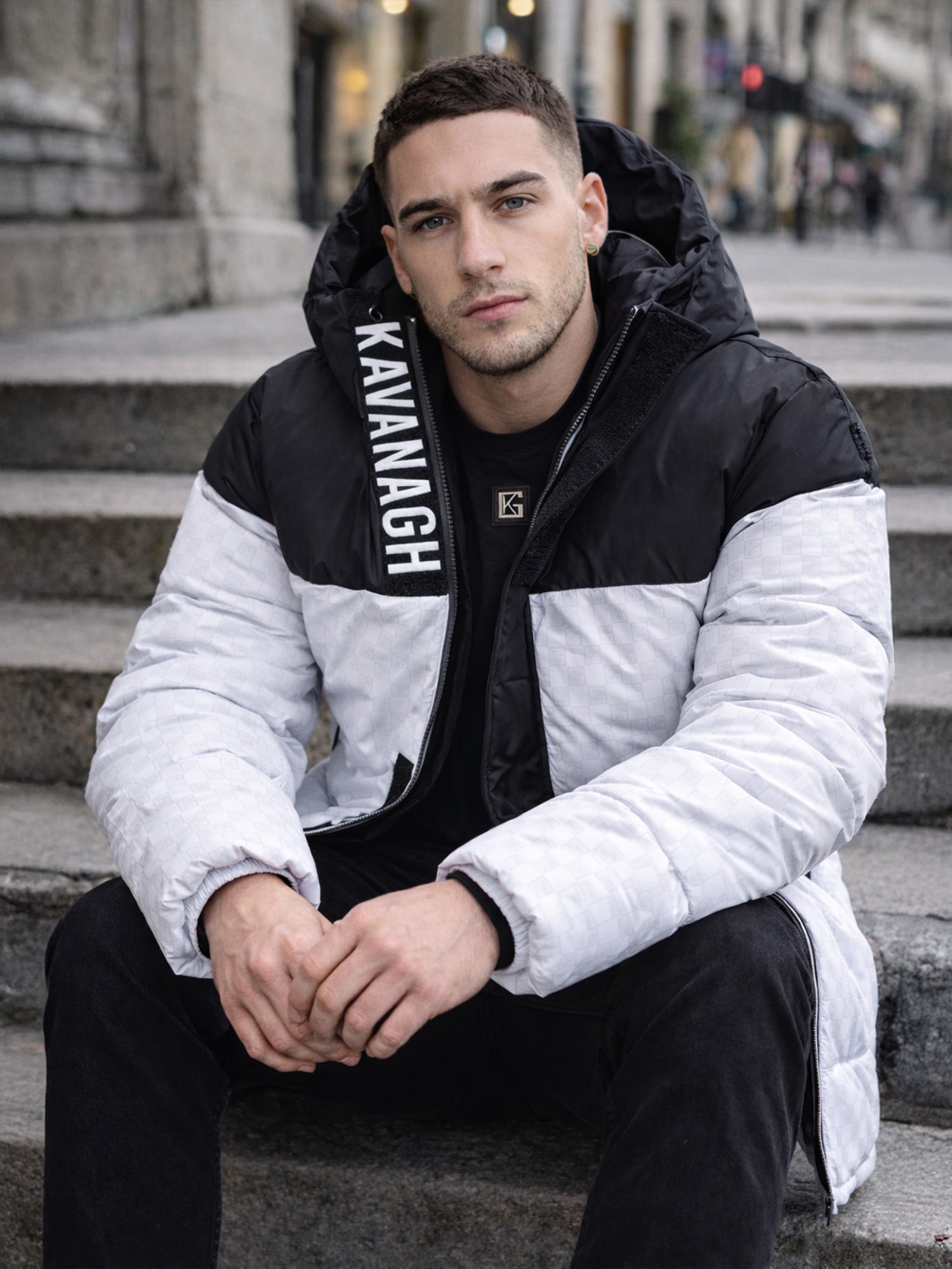 White Clone Puffer Jacket