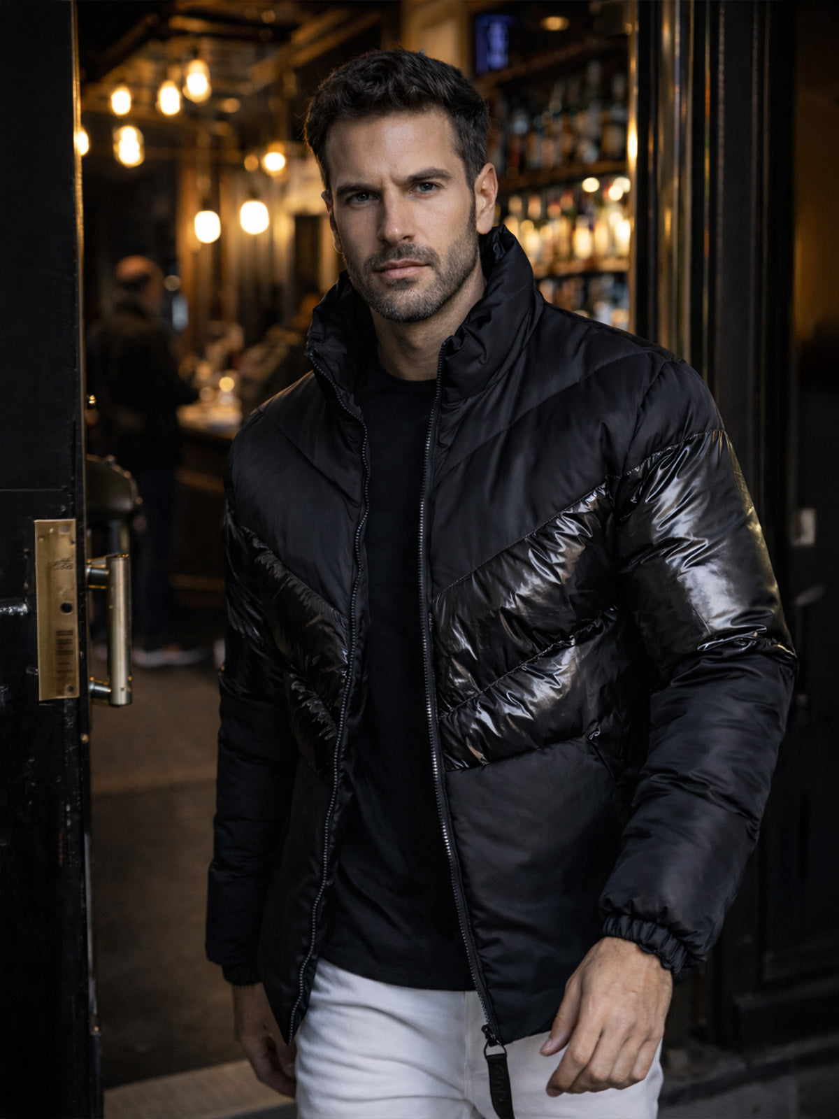 Black Division Puffer Jacket