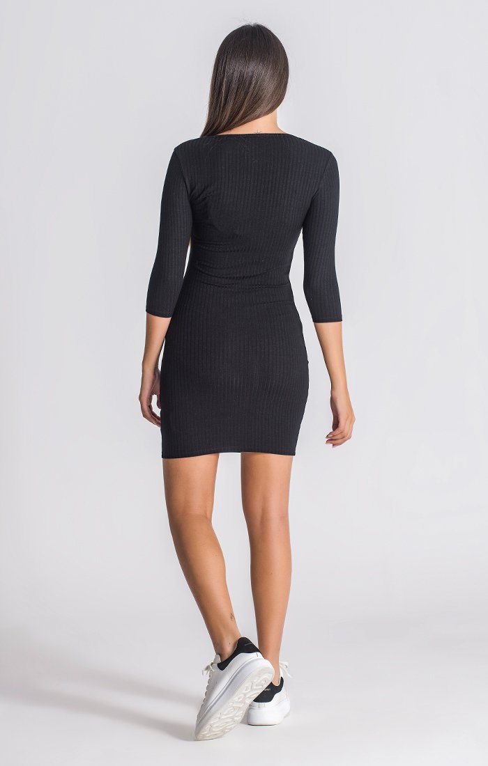 Black Core Short Sleeve Dress