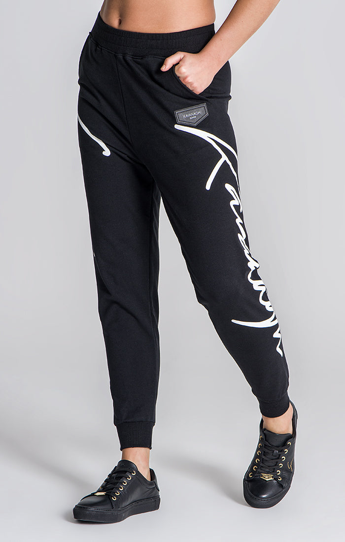 Black Refraction Joggers