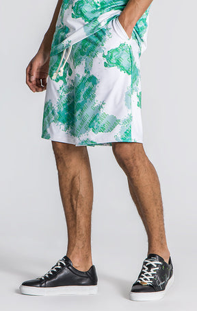 Green Lotus Shorts