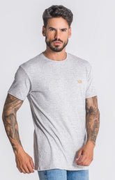 T-Shirt Canelada Cinzenta Básica