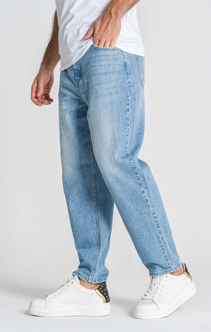 Light Blue Balloon Leg Jeans