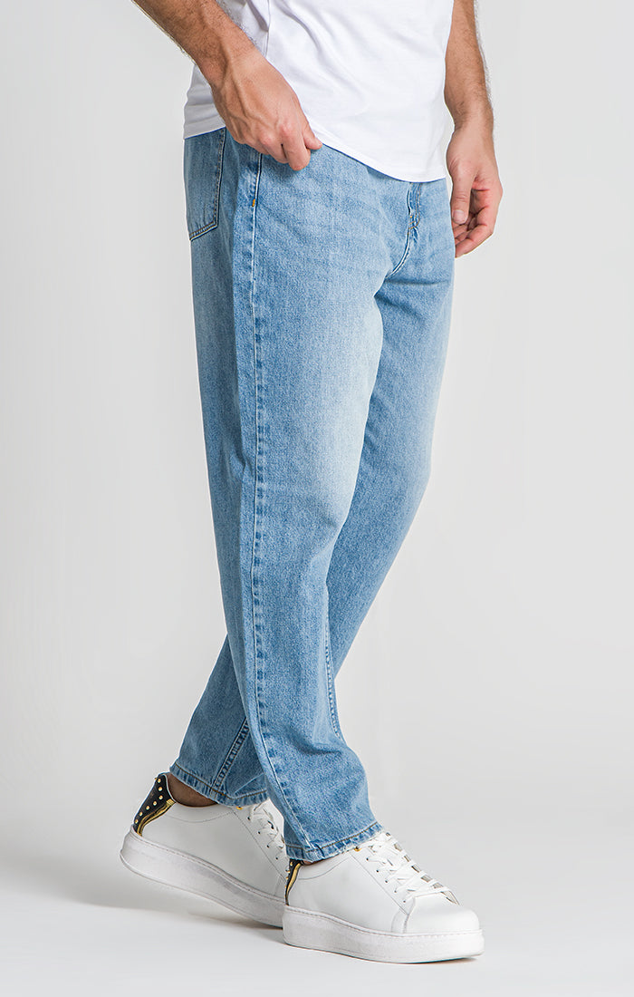 Light Blue Balloon Leg Jeans