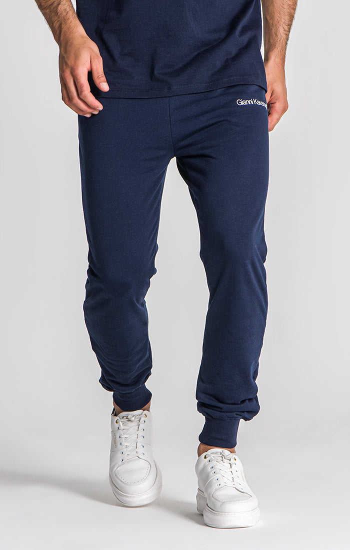 Navy Blue Essential Micro Joggers