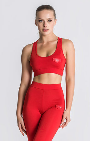 Red Live-Action Bra Top
