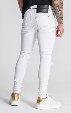 White Error Skinny Jeans