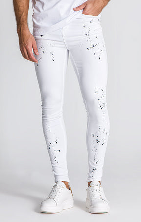 White Explosion Jeans