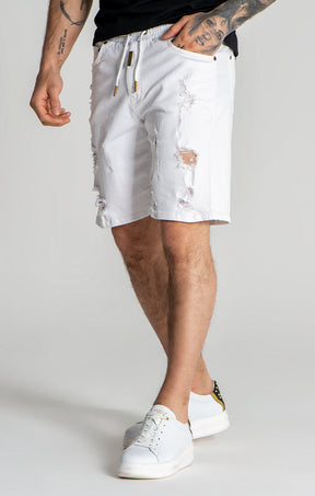 White Summer Denim Shorts